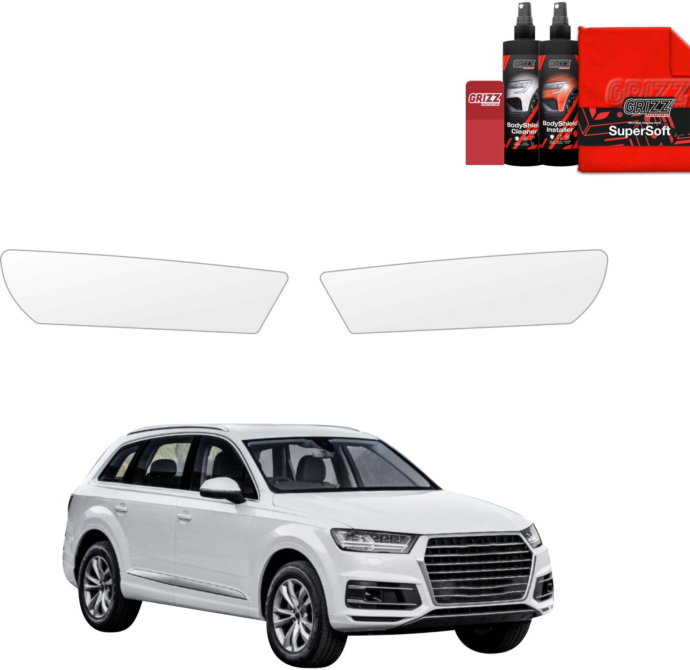 GrizzGlass Bezbarwna folia  BodyShieldlampy do Audi